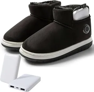 2025 New Heated Boots, Foot Warmer Women Shoes, Non-Slip Winter Snow Boots With 5000mAh Rechargeable Battery Electric Slippers, Unisex
