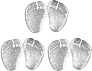 3 Pairs Forefoot Slipper Pad Toe Protectors for Sandal Front Foot Pads Insoles for high Heels high Heel Insoles Clear jel Clear Heels Reusable Forefoot Cushions Liner Soft Girl Gel