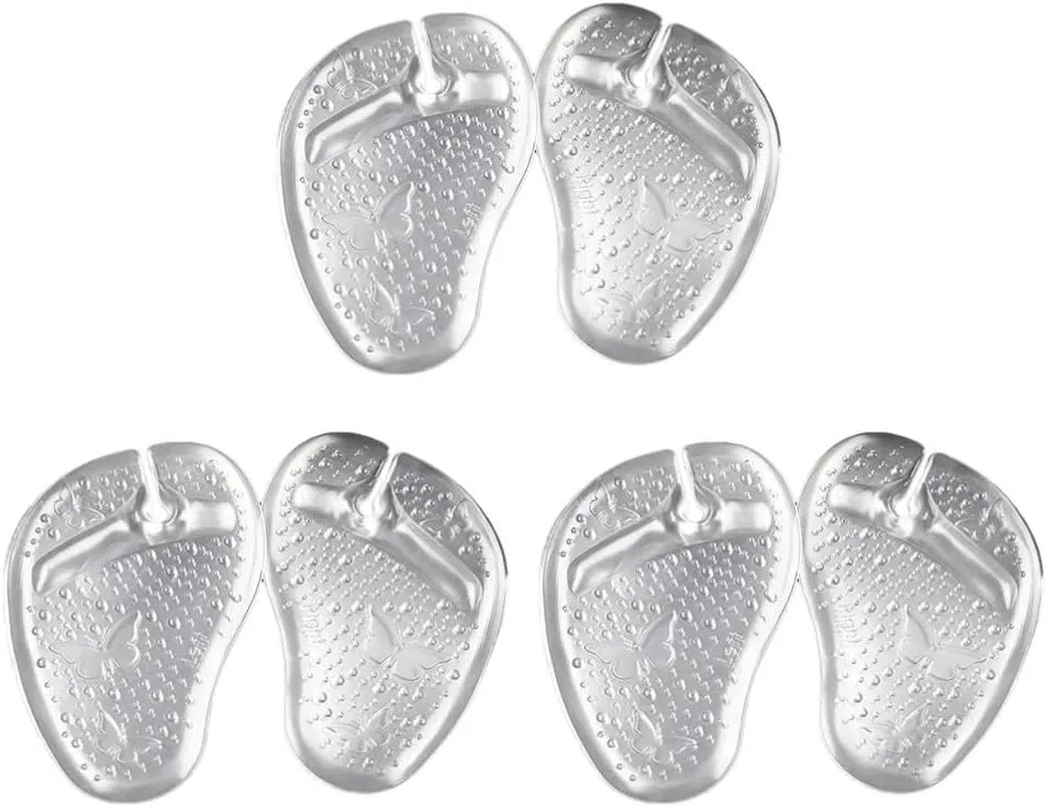 3 Pairs Forefoot Slipper Pad Toe Protectors for Sandal Front Foot Pads Insoles for high Heels high Heel Insoles Clear jel Clear Heels Reusable Forefoot Cushions Liner Soft Girl Gel