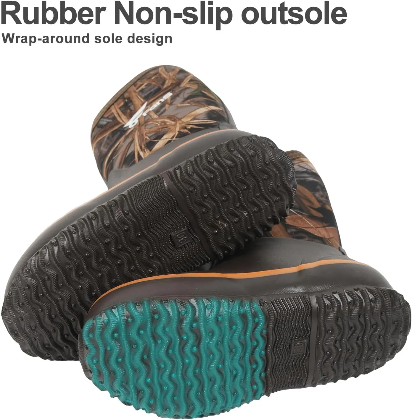 8 Fans Kids Neoprene Boots,Waterproof Neoprene Hunting & Fishing Camo Muck Mud Boots