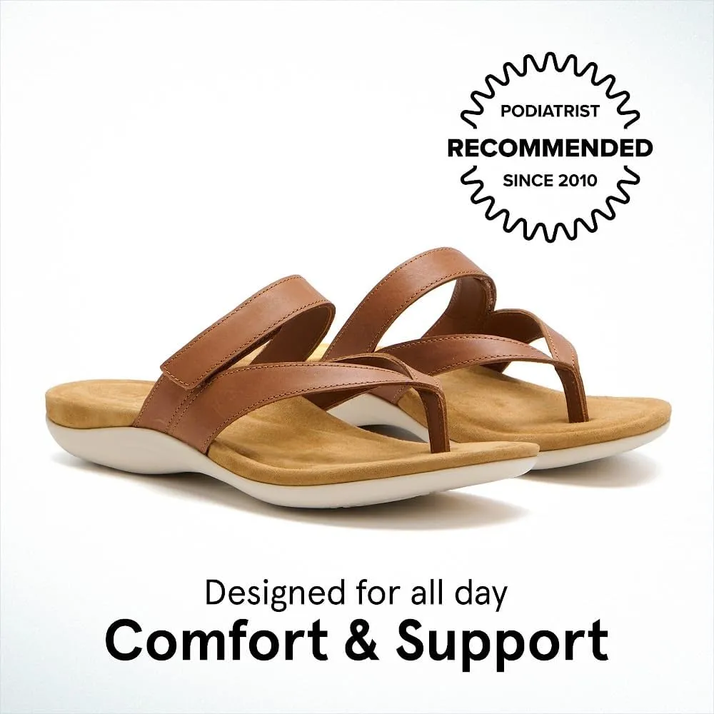 ABEO Oasis Thong Sandals For Women | Arch Support Sandals | Built-In Orthotic Insole | Plantar Fasciitis Pain Relief