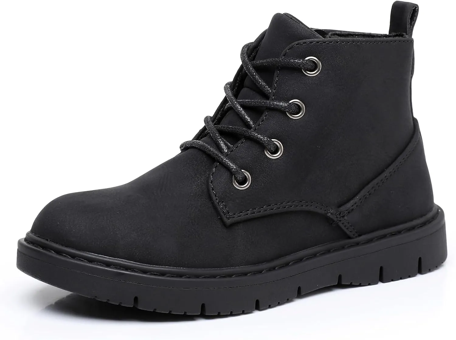 Ahannie Boys Boots Toddler Kids Work Boots Outdoor Casual Side Zipper Ankle Shoes(Toddler/Little Kid/Big Kid)