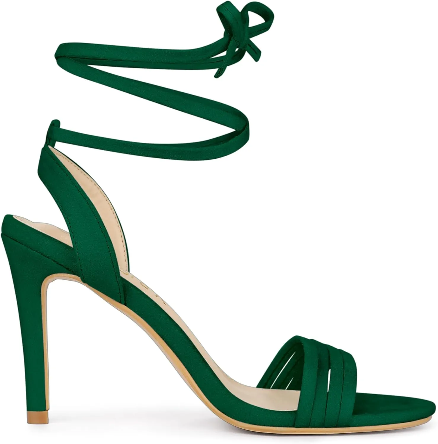 Allegra K Women's Lace Up Strappy Heels Stiletto High Heels Sandals