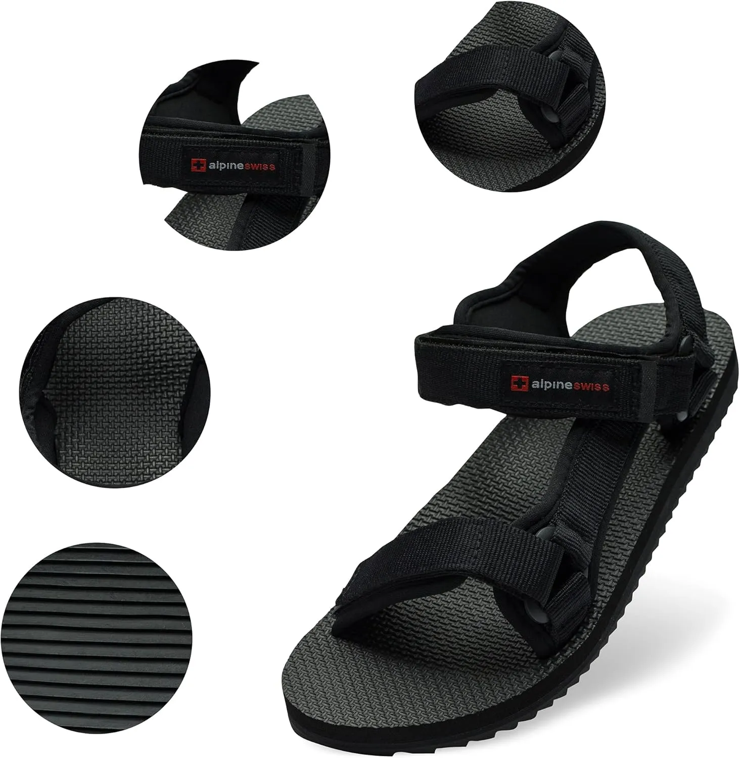 Alpine Swiss Reid Mens Sport Sandals Athletic Outdoor Walking Shoes