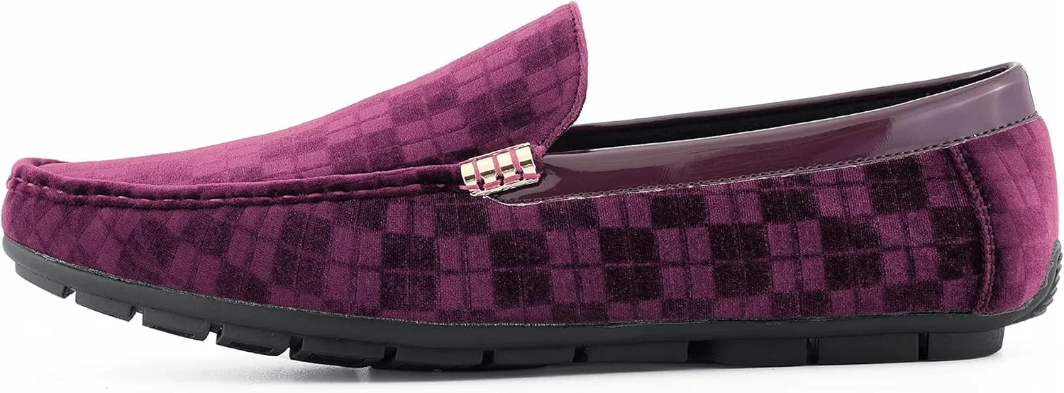 Amali The Original Men's Velvet Loafer Smoking Slippers in Paisley and Solid Designs Styles Roberto Piero