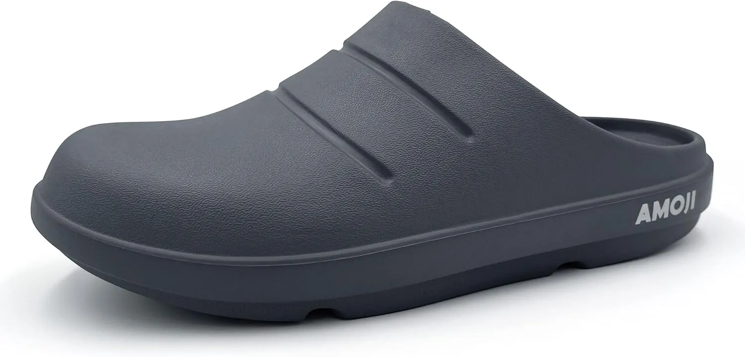 Amoji Unisex Arch Support Recovery Slide Sandals Orthopedic Clogs Athletic Shower Slipper XLS1556