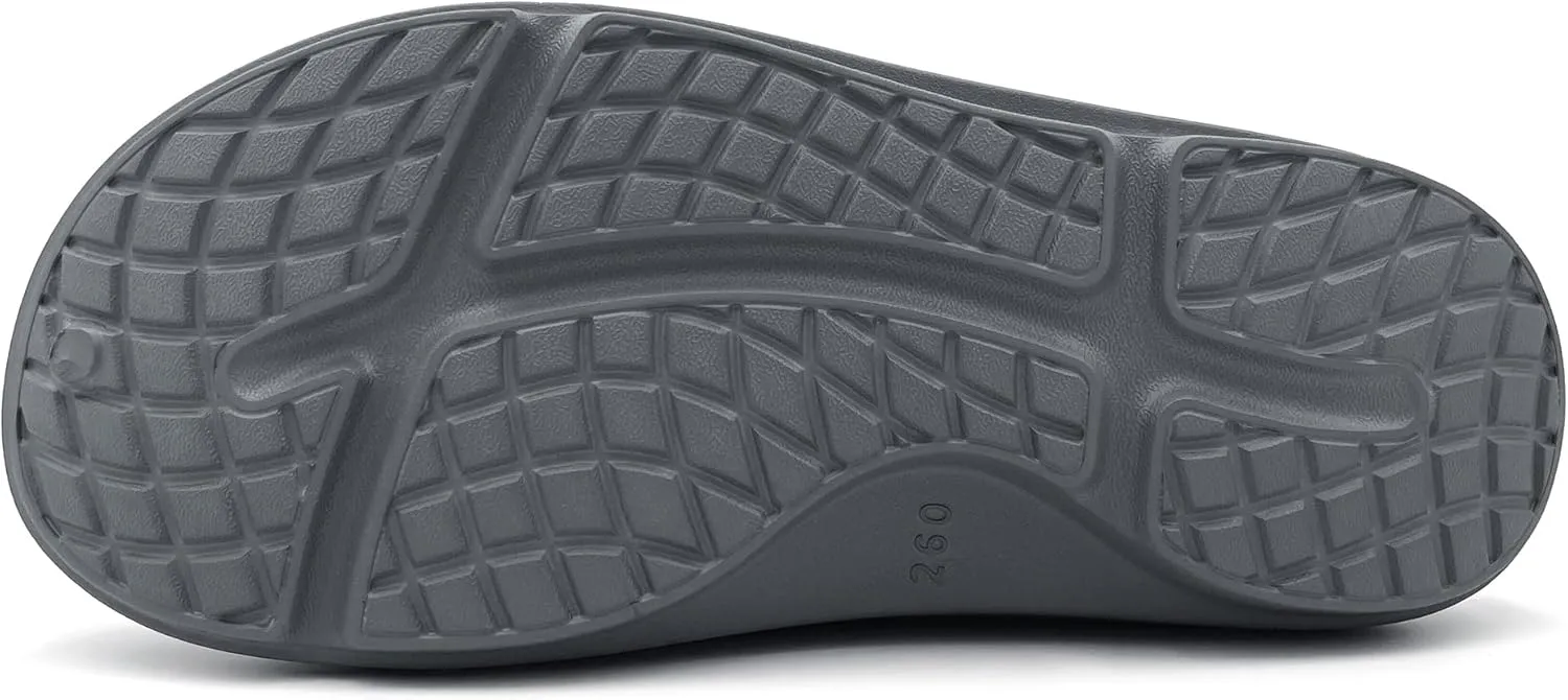Amoji Unisex Arch Support Recovery Slide Sandals Orthopedic Clogs Athletic Shower Slipper XLS1556
