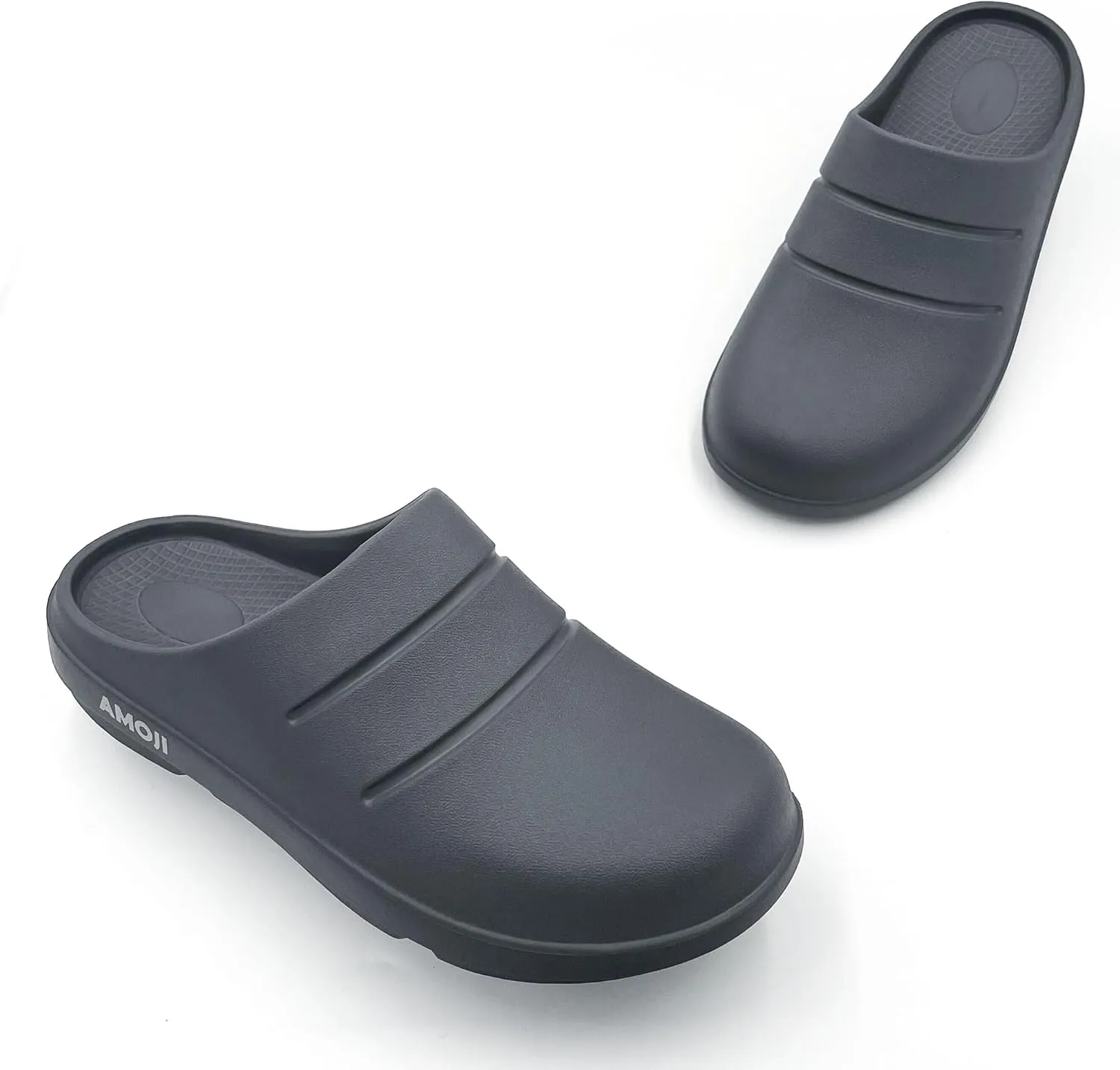 Amoji Unisex Arch Support Recovery Slide Sandals Orthopedic Clogs Athletic Shower Slipper XLS1556