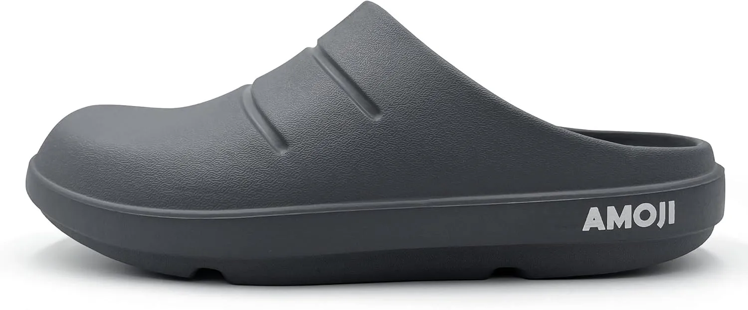 Amoji Unisex Arch Support Recovery Slide Sandals Orthopedic Clogs Athletic Shower Slipper XLS1556