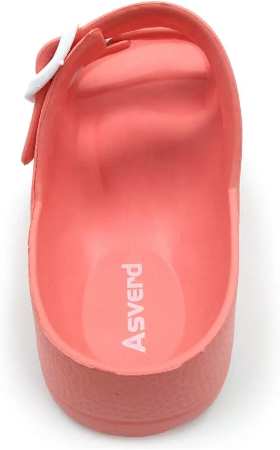 Asverd Kids Double Buckle Adjustable Arch Support Flat Sandals for Boys Girls ASKID068