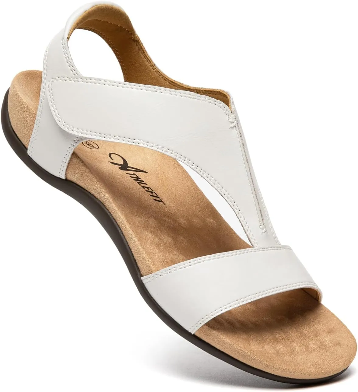 Athlefit Orthopedic Sandals for Women Comfortable Beach Orthotic Sandals with Arch Support