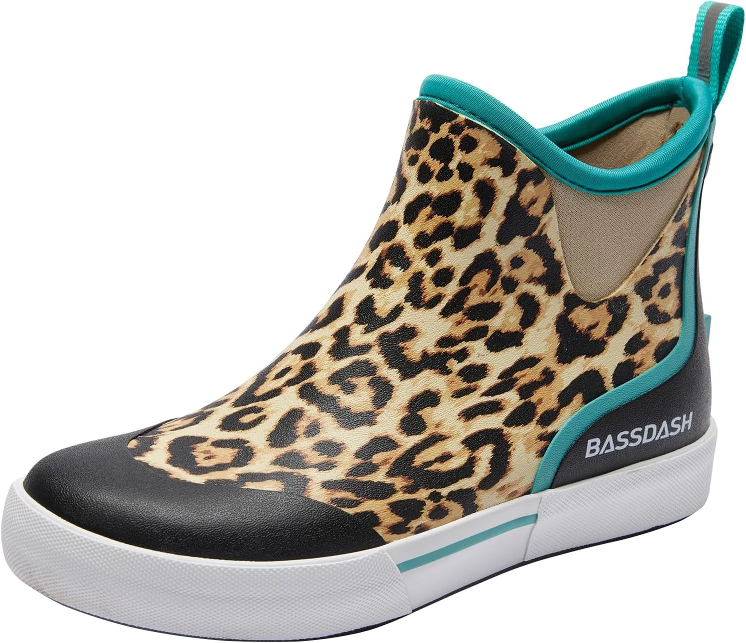 BASSDASH Womens 4.5” Waterproof Deck Ankle Rain Boots Anti-Slip Neoprene Rubber Garden Fishing Boots