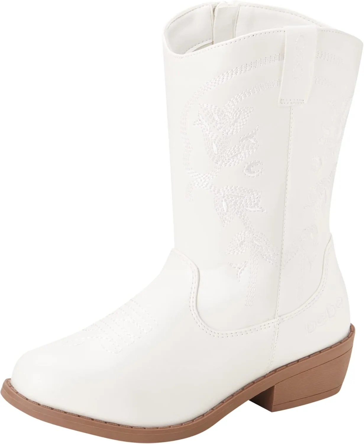 bebe Girls' Cowboy Boots - Classic Western Country Cowgirl Boots - Mid Calf Riding Shoes for Toddlers Little and Big Girls