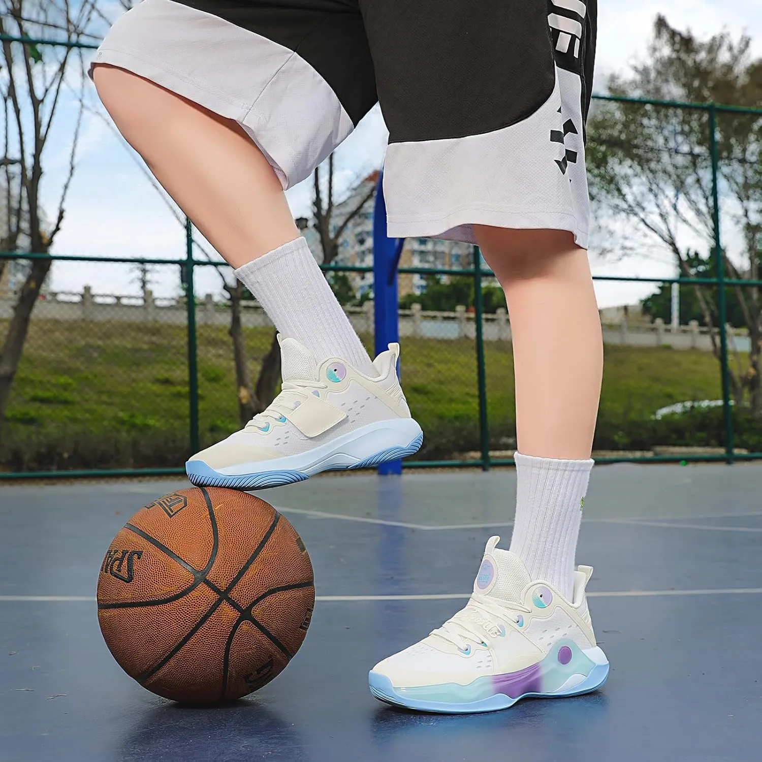Beita High Upper Basketball Shoes for Men Sneakers Breathable Sports Shoes Anti Slip