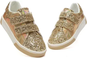 Bernal Girls & Boys Sparkle Glitter Sequin Sneakers Toddler/Little Kid/Big Kid Slip On School Low Top Walking Shoes Show Gift