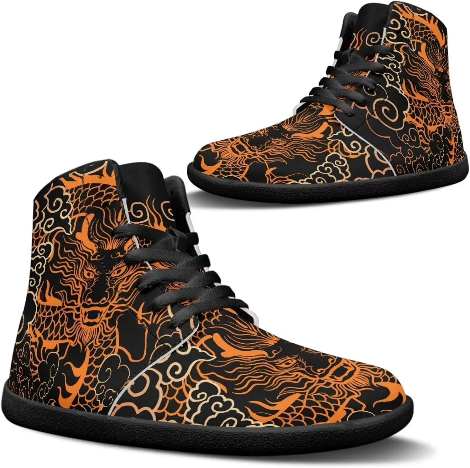 Binienty Mens Barefoot Shoes High Top Womens Minimalist Trail Running Barefoot Shoes Wide Toe Box