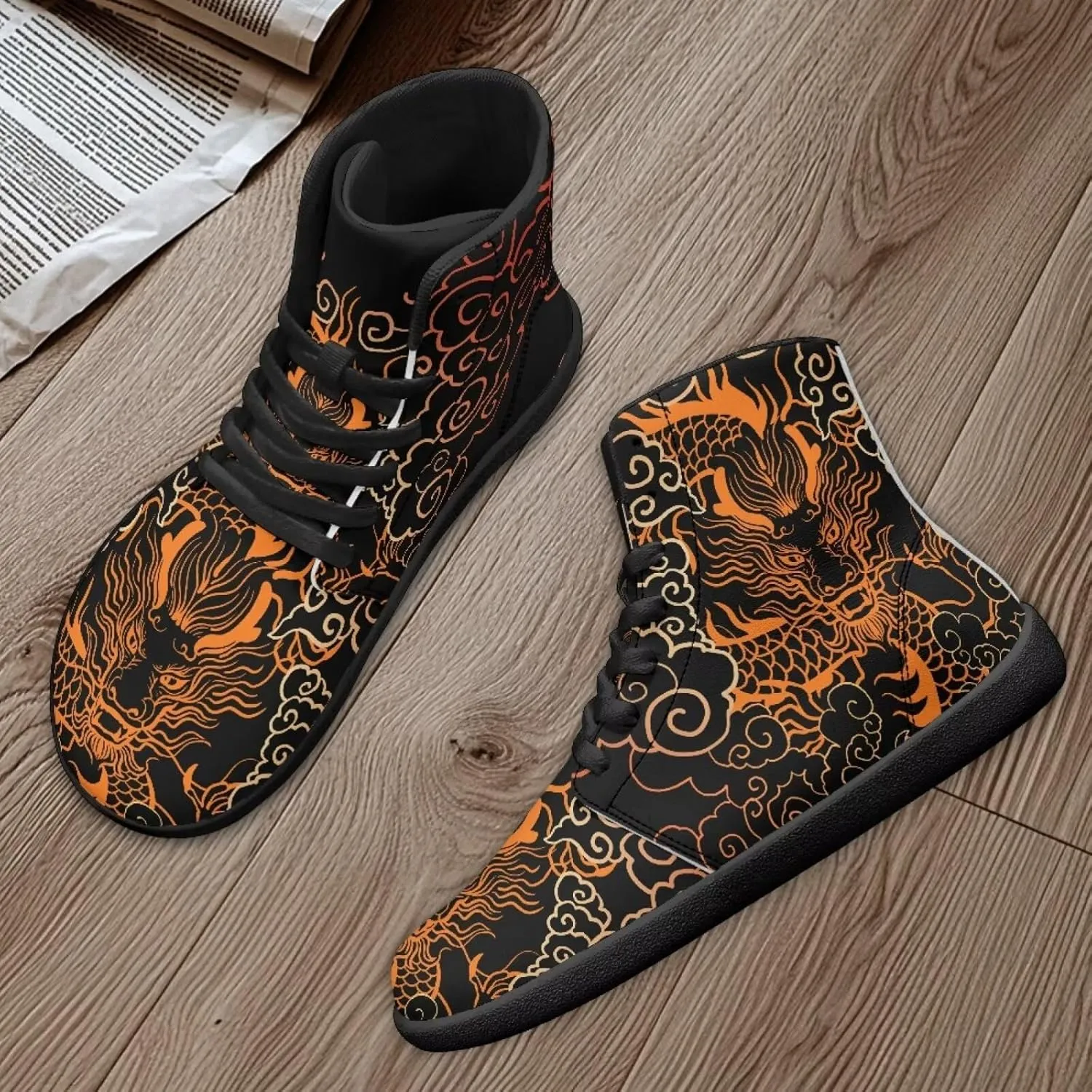 Binienty Mens Barefoot Shoes High Top Womens Minimalist Trail Running Barefoot Shoes Wide Toe Box