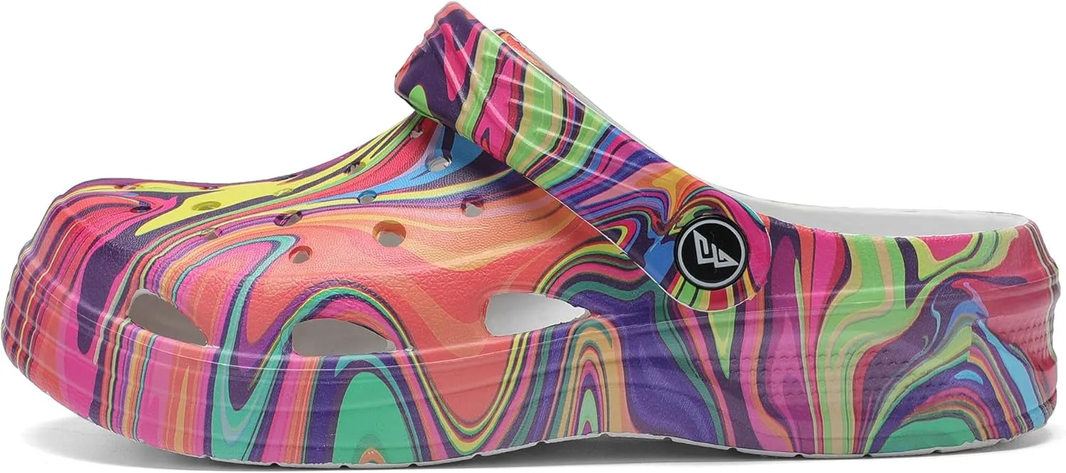 Boys Girls Camo Graphic Clog Beach Shoes Sandals(Littele Kid/Big Kid)