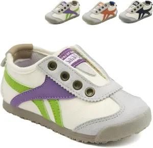 Boys Girls Sneakers Hook-Loop Walking Shoes Lightweight Students Sports Running Shoes for Toddler/Little Kid/Big Kid