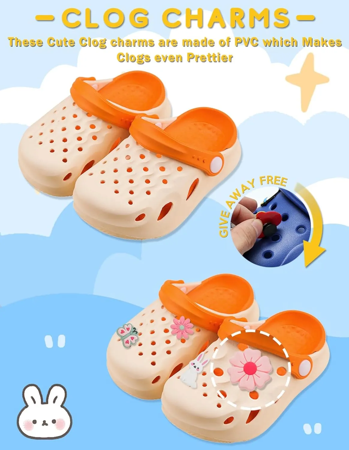 Boys Girls Toddler Clogs Little Kids Slip on Slides Sandals Truck Car Bunny Summer Water Shoes Garden Beach Pool Outdoor Bathing Shower Slippers