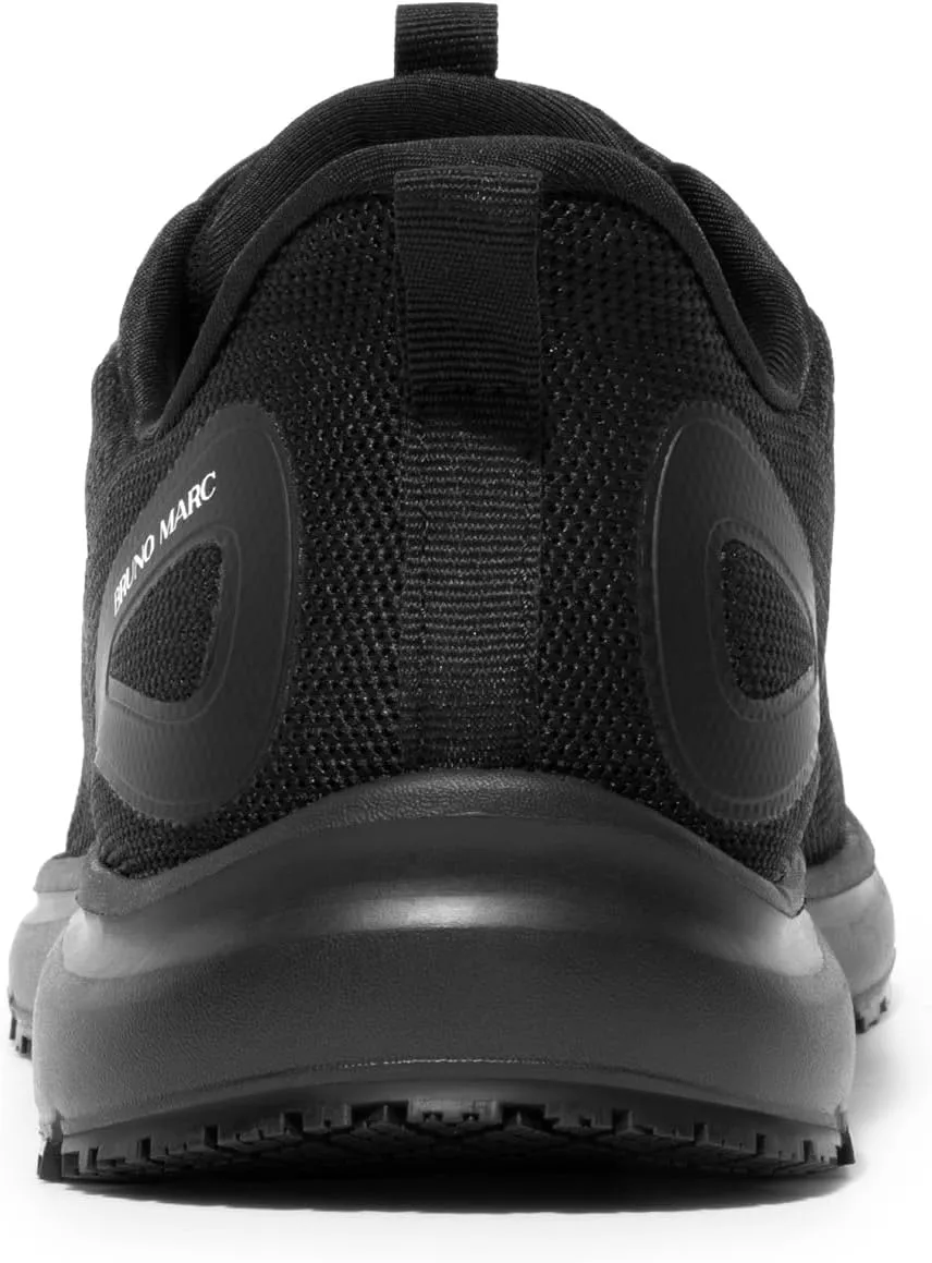 Bruno Marc Men's Hands Free Non Slip Work Shoes, Water Resistance Restaurant Slip on Food Service Sneakers