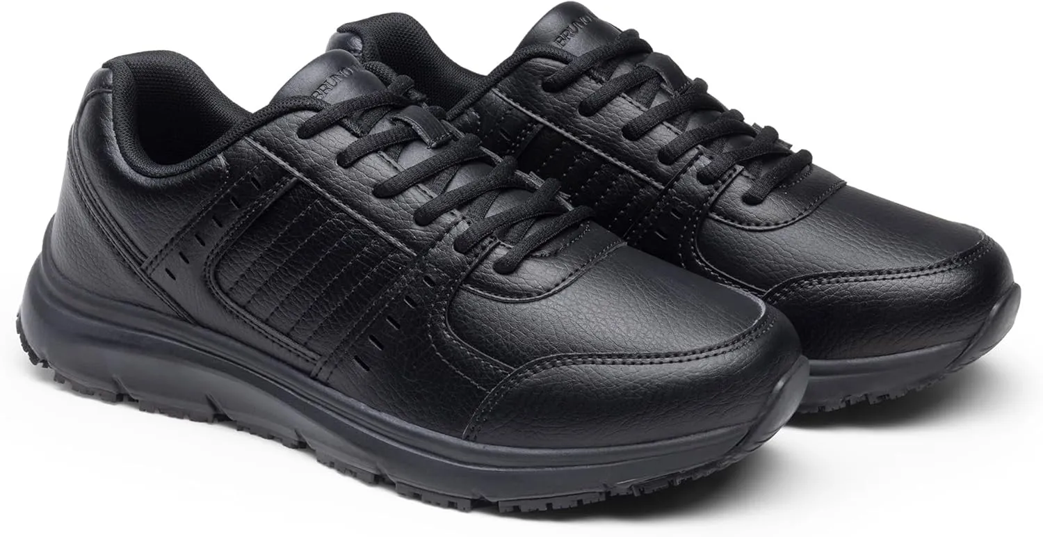 Bruno Marc Men's Non Slip Work Shoes, Waterproof Lightweight Work Shoes & Restaurant or Food Service Sneakers