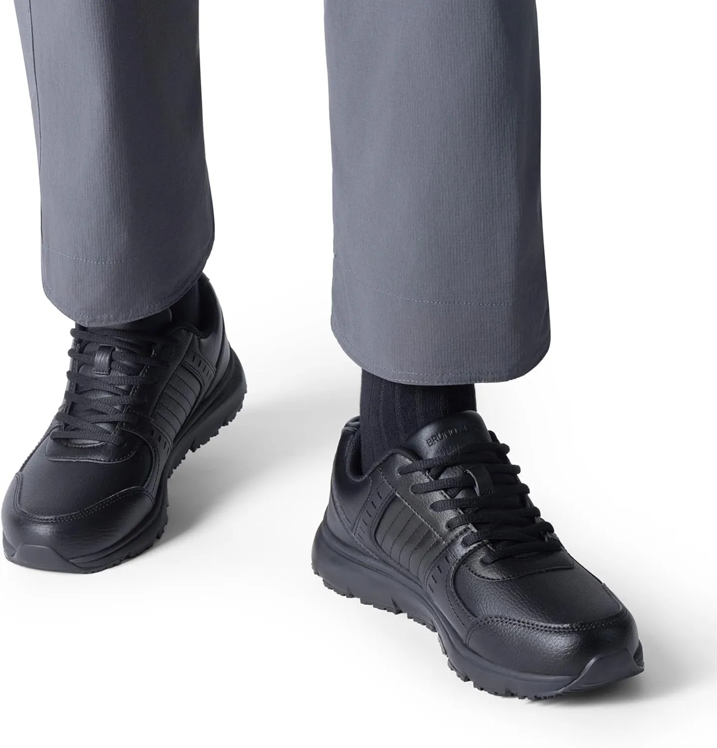 Bruno Marc Men's Non Slip Work Shoes, Waterproof Lightweight Work Shoes & Restaurant or Food Service Sneakers