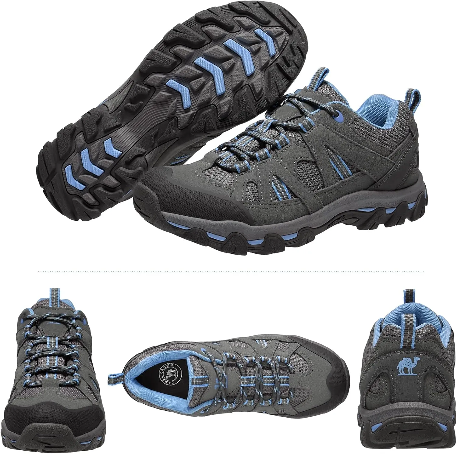 CAMELSPORTS Women's Hiking Shoes Breathable Trail Running Shoes Non-Slip Lightweight Outdoor Sneakers for Trekking Walking