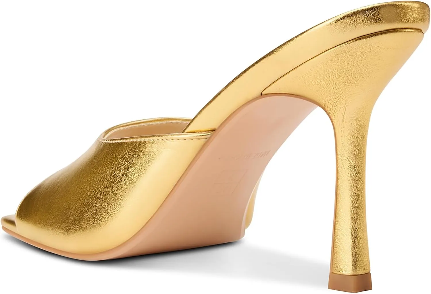 Castamere Square Open Toe Heeled Sandals for Women High Stiletto Heels Slip-on Mules Dress Comfortable Casual Summer Shoes 3.5 Inches Heels