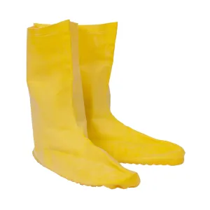 Cordova Unisex Adult Safety Products LBC10L Yellow Natural Rubber Over-Shoe Style Hazmat Boots, Large, Large, Large US