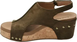 Corkys Footwear Womens Carley Wedges, Featuring Corkys EVA Foam Cushioned Insoles, A 2.5 Inch Heel, Lightweight For All Day Wear, And Hook And Loop Closure
