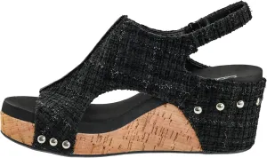 Corkys Footwear Womens Carley Wedges, Featuring Corkys EVA Foam Cushioned Insoles, A 2.5 Inch Heel, Lightweight For All Day Wear, And Hook And Loop Closure