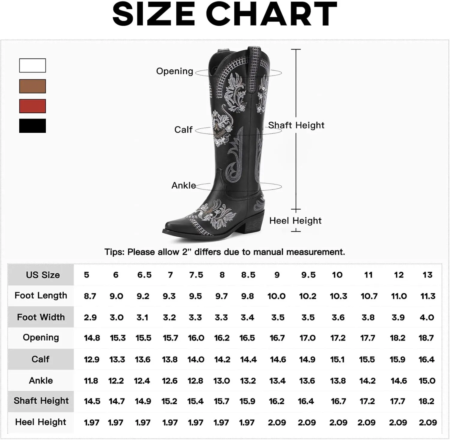 Cowboy Boots for Women - Wide Calf Knee High Cowgirl Boots, Glitter Sparkly Rhinestone Western Country Boots with Classic Embroidery, Pointed Toe Pull On Zipper Retro Boots