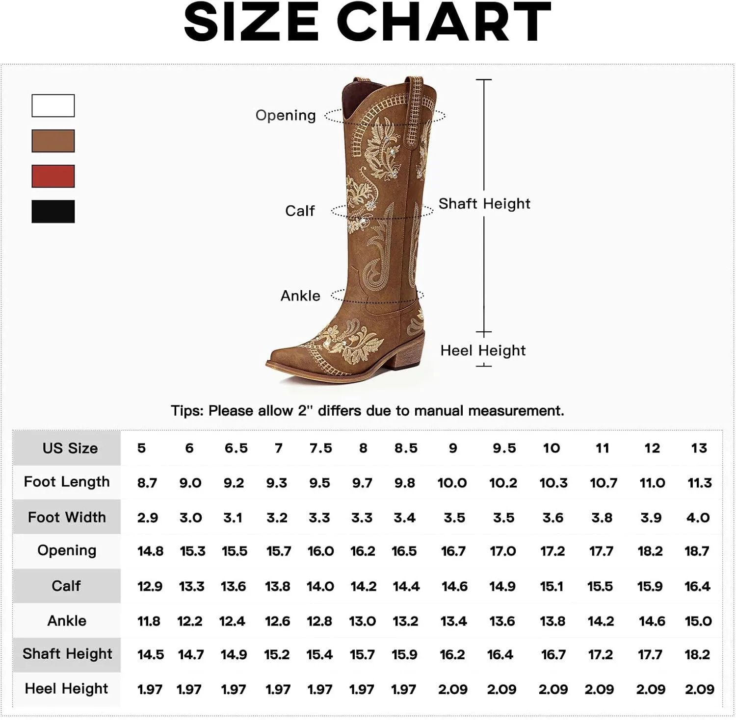 Cowboy Boots for Women - Wide Calf Knee High Cowgirl Boots, Glitter Sparkly Rhinestone Western Country Boots with Classic Embroidery, Pointed Toe Pull On Zipper Retro Boots