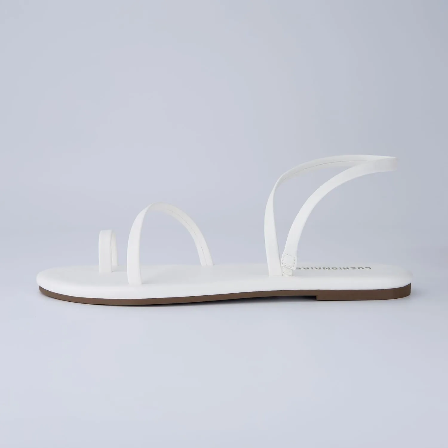 CUSHIONAIRE CHAI Women’s Strappy Sandals – Flat Sandals for Women, Comfortable Beach Sandals, Summer Slip-On Shoes, Casual Dressy Sandals
