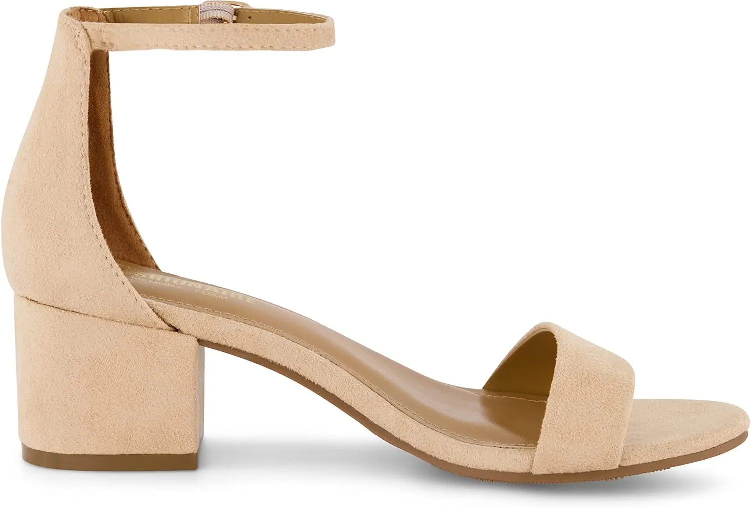CUSHIONAIRE Women's Alba one band mid block heel sandal  Memory Foam, Wide Widths Available