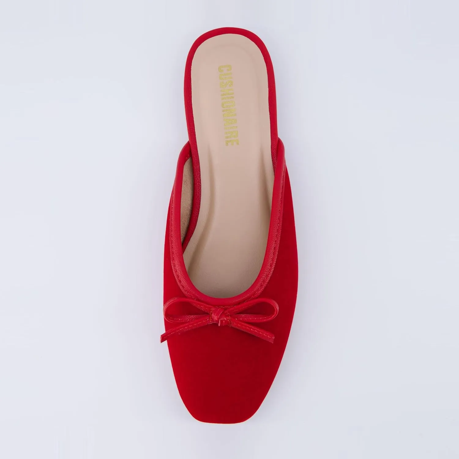 CUSHIONAIRE Women's Jade Bow Mule  Memory Foam, Wide Widths Available