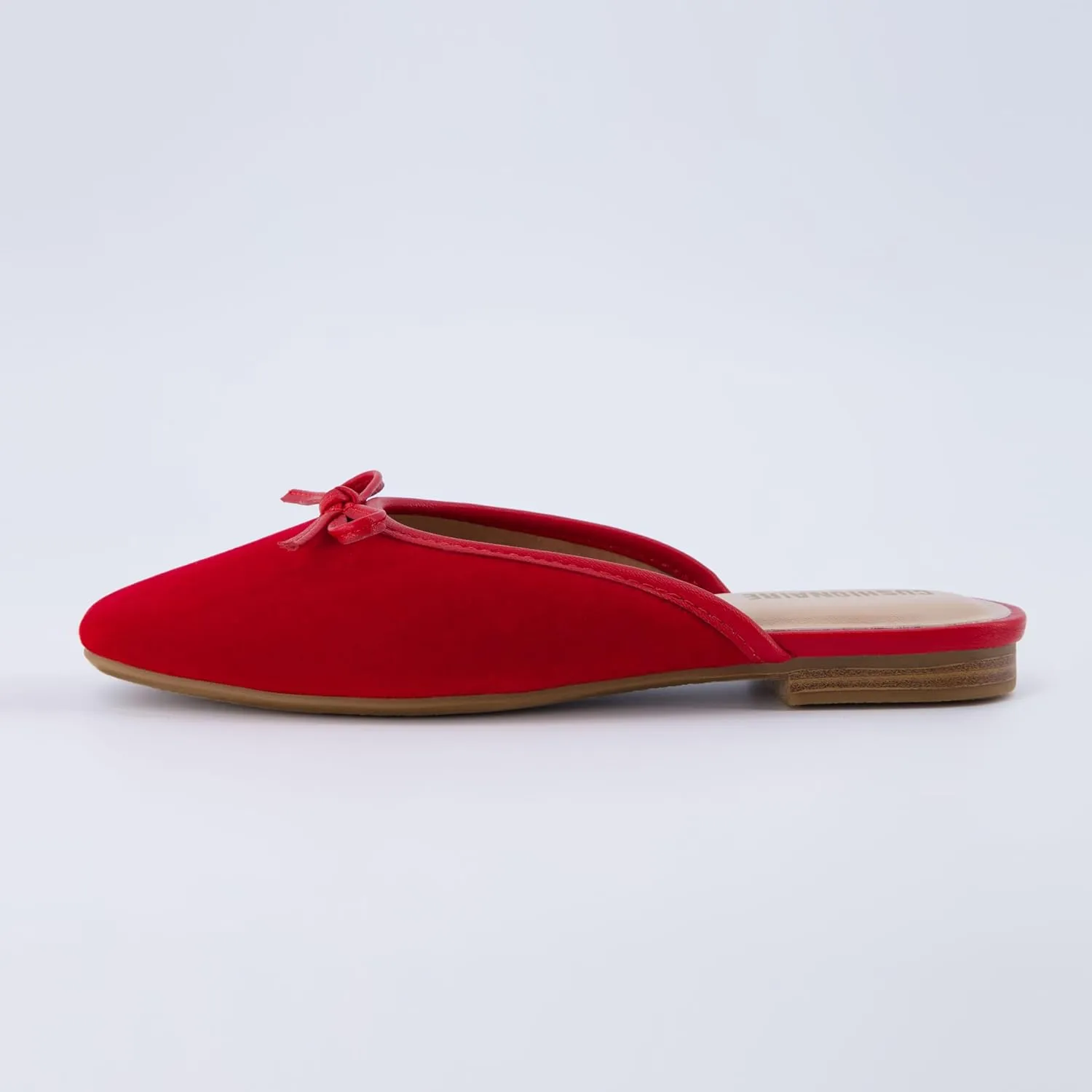 CUSHIONAIRE Women's Jade Bow Mule  Memory Foam, Wide Widths Available