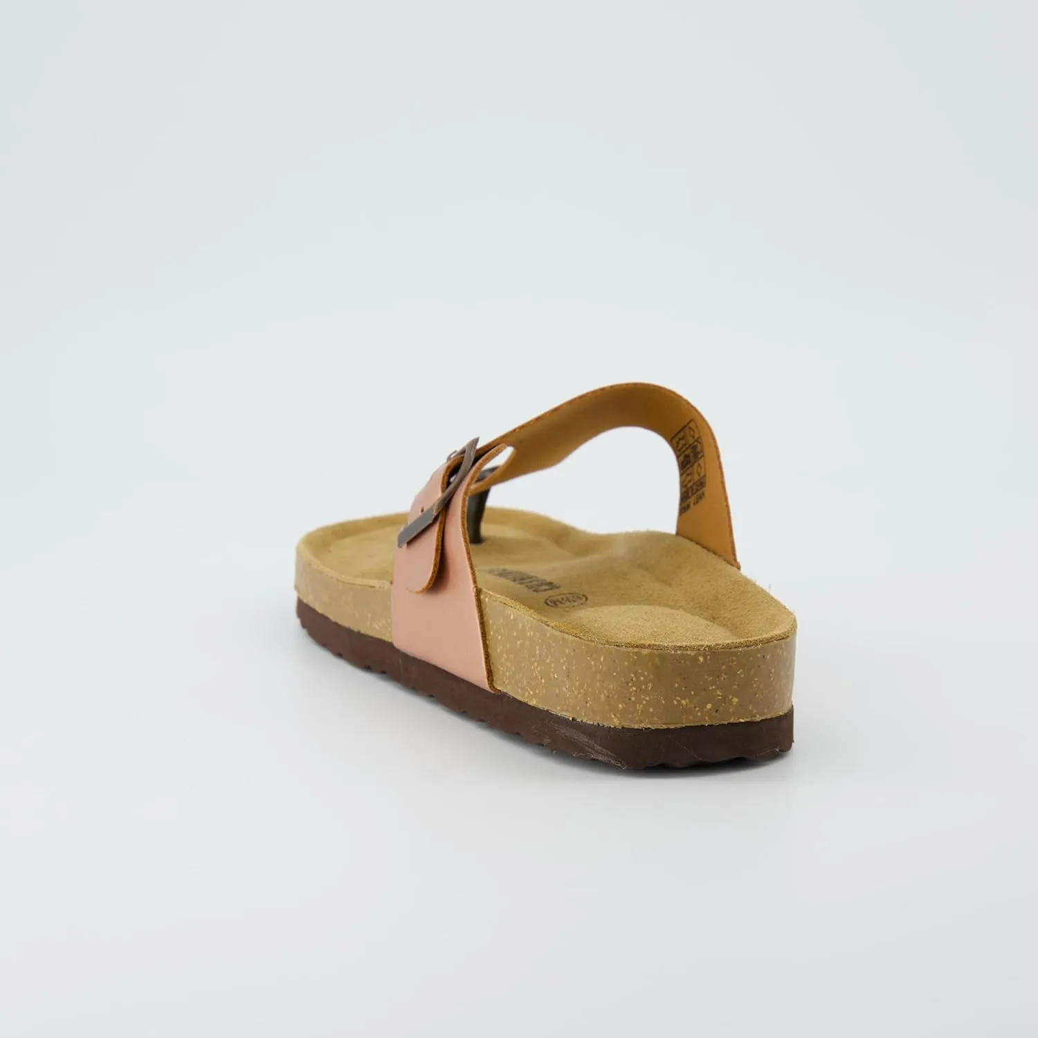 CUSHIONAIRE Women's Leah Cork Footbed Sandal With  Comfort