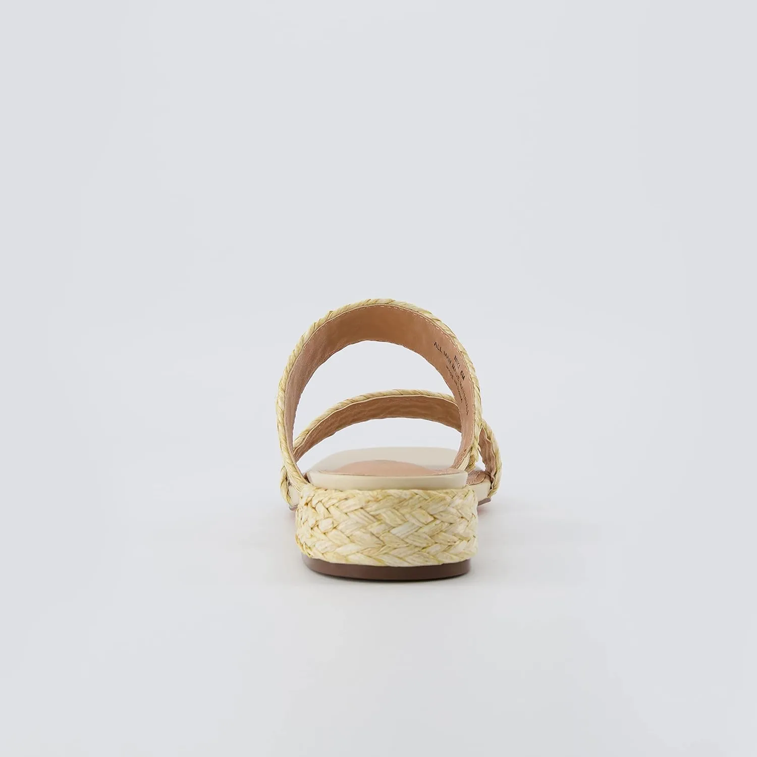 CUSHIONAIRE Women's Niki Raffia low block heel sandal  Memory Foam and Wide Widths Available