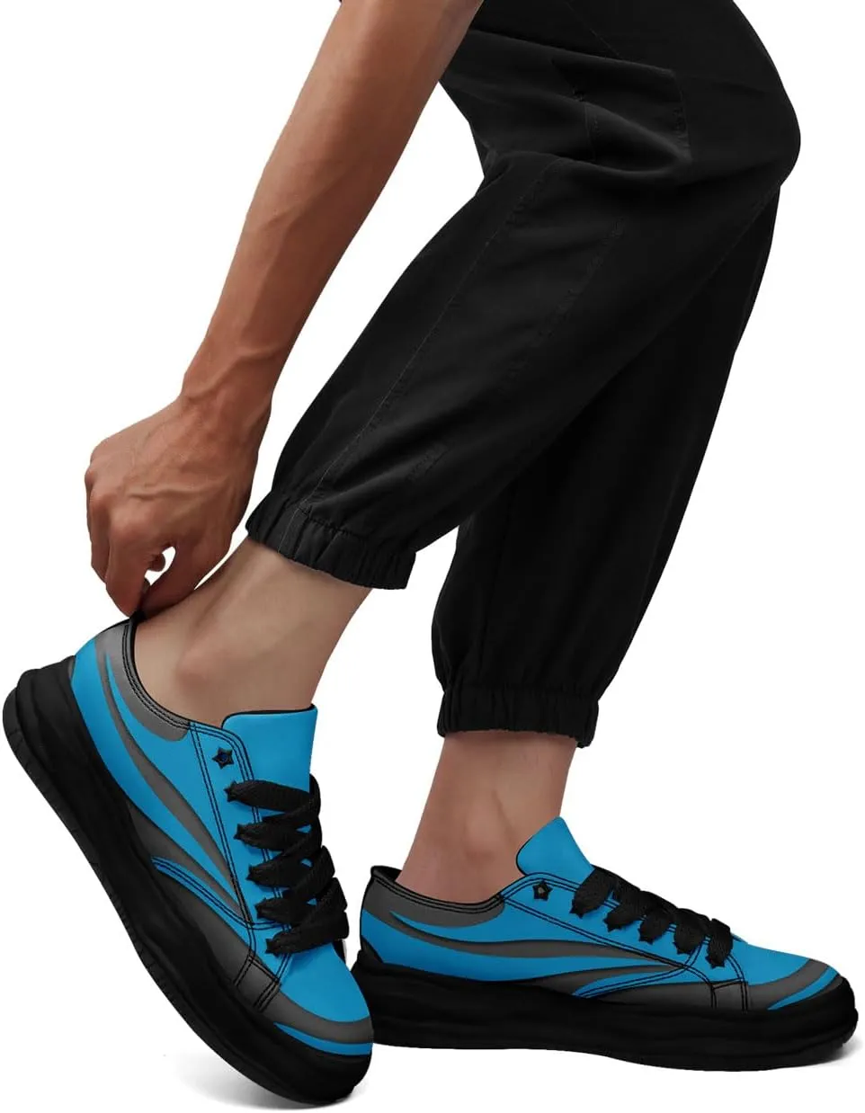 Custom Platform Sneakers for Men, Women's Personalized Chunky Canvas Shoes Thick Sole Trainers Fashion Streetwear