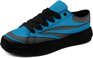 Custom Platform Sneakers for Men, Women's Personalized Chunky Canvas Shoes Thick Sole Trainers Fashion Streetwear