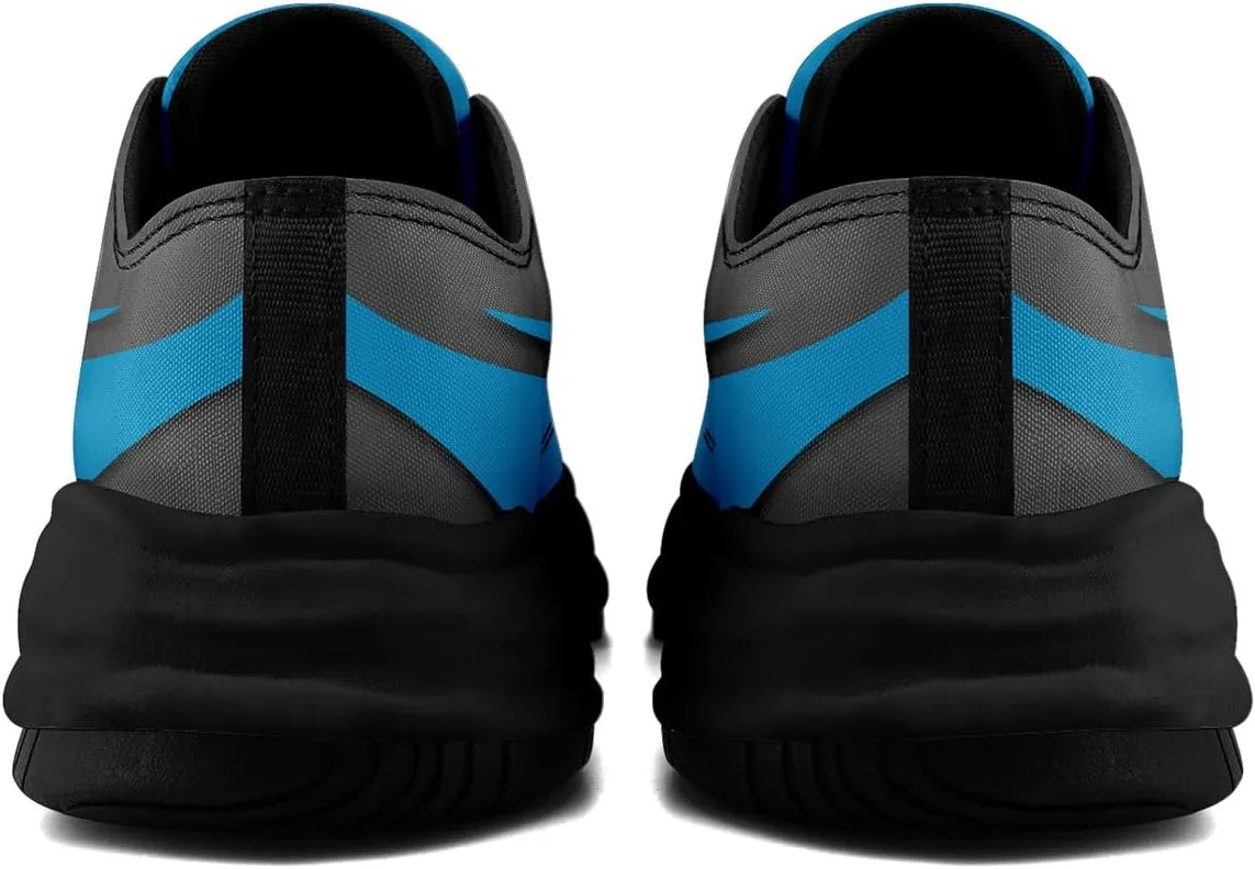 Custom Platform Sneakers for Men, Women's Personalized Chunky Canvas Shoes Thick Sole Trainers Fashion Streetwear