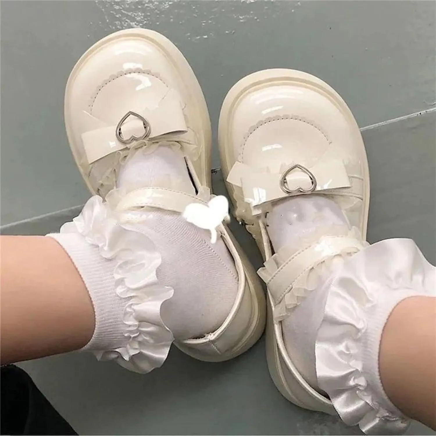 Cute Sweet Mary Jane Shoes Chunky Low Heel Lolita Wedges T-Straps Oxfords Gothic Punk Platform Round Toe Dress Shoes