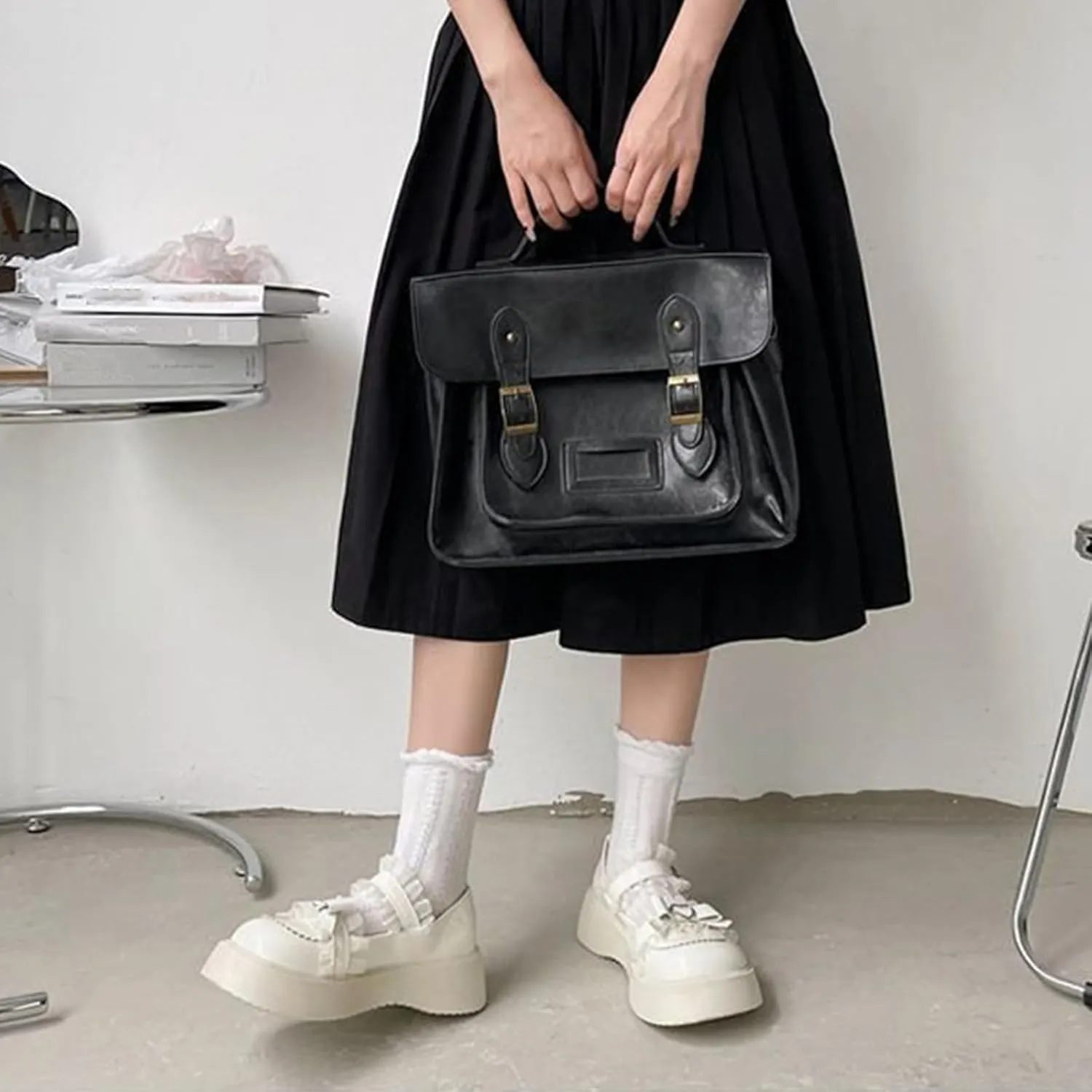 Cute Sweet Mary Jane Shoes Chunky Low Heel Lolita Wedges T-Straps Oxfords Gothic Punk Platform Round Toe Dress Shoes