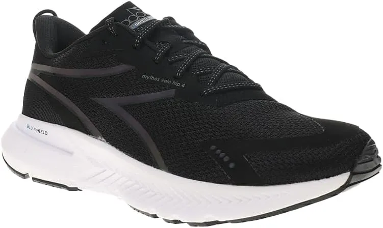 Diadora Mens Mythos Blushield Volo 4 Hip Running Sneakers Shoes - Black
