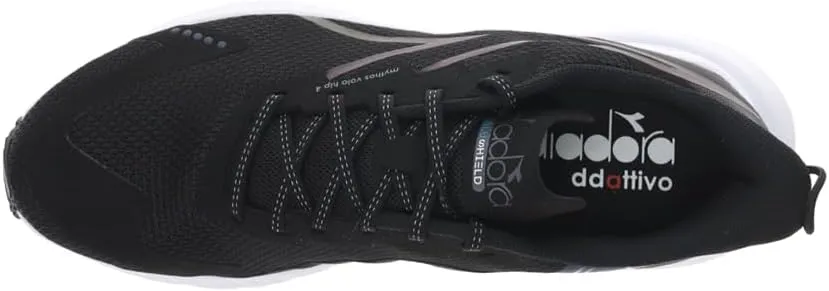 Diadora Mens Mythos Blushield Volo 4 Hip Running Sneakers Shoes - Black
