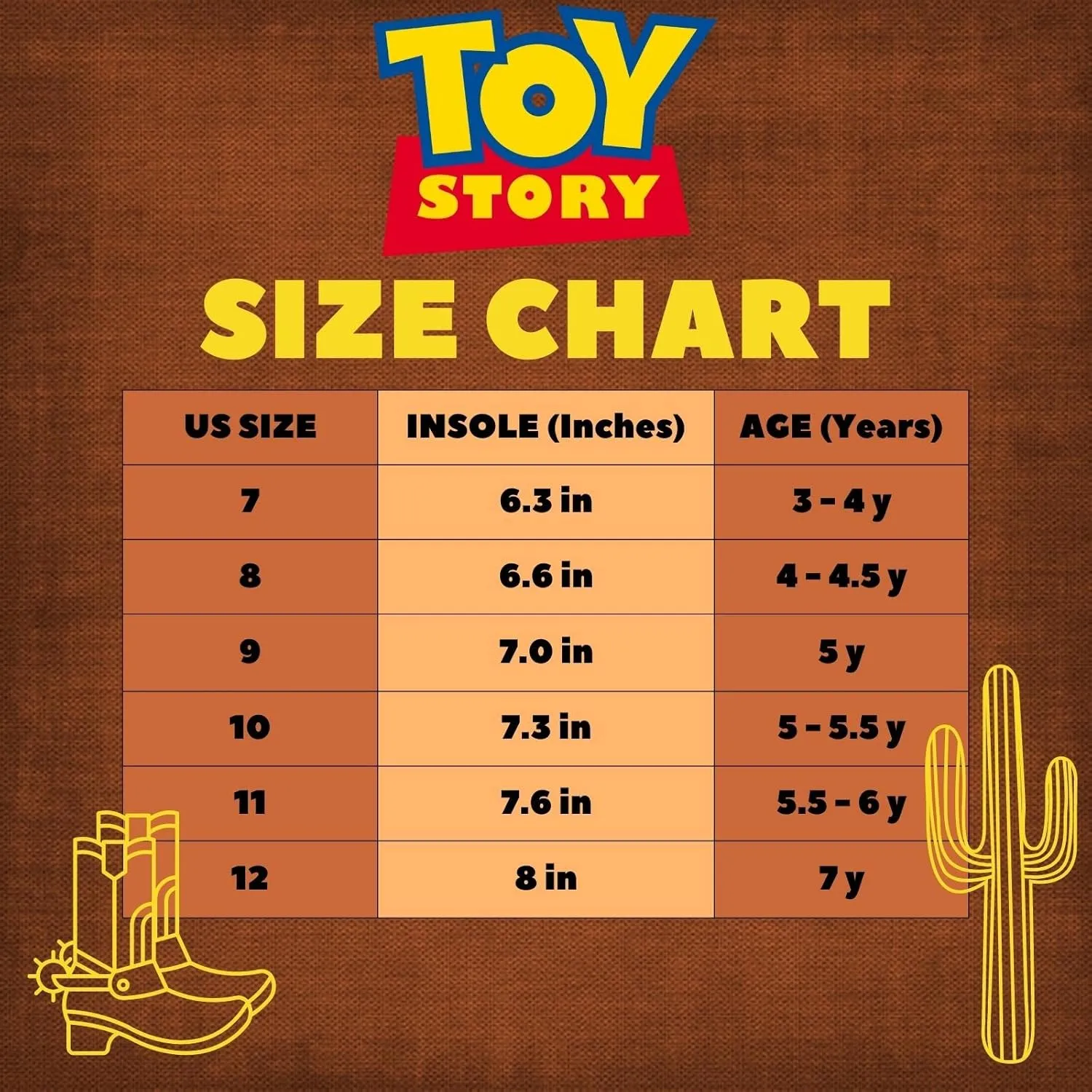Disney Pixar Toy Story Woody Kid's Cowboy Western Boots (Toddler-Little kid)