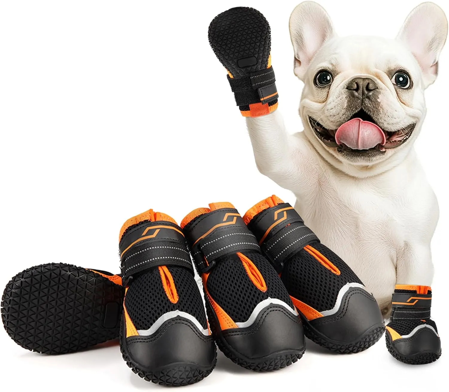Dog Shoes for Large Dogs, Anti-Slip Dog Boots for Winter Snow, Hot Pavement, Dog Booties & Paw Protectors for Hardwood Floors Size 7