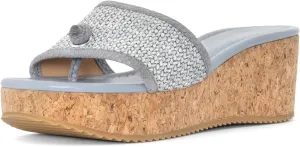 Donald Pliner Women’s SILLI Wedge Sandal – 2.5” Heel, Comfortable Sandals for Women, Heeled Summer Sandals, Open Toe Shoes for Women, Slip-On Sandals
